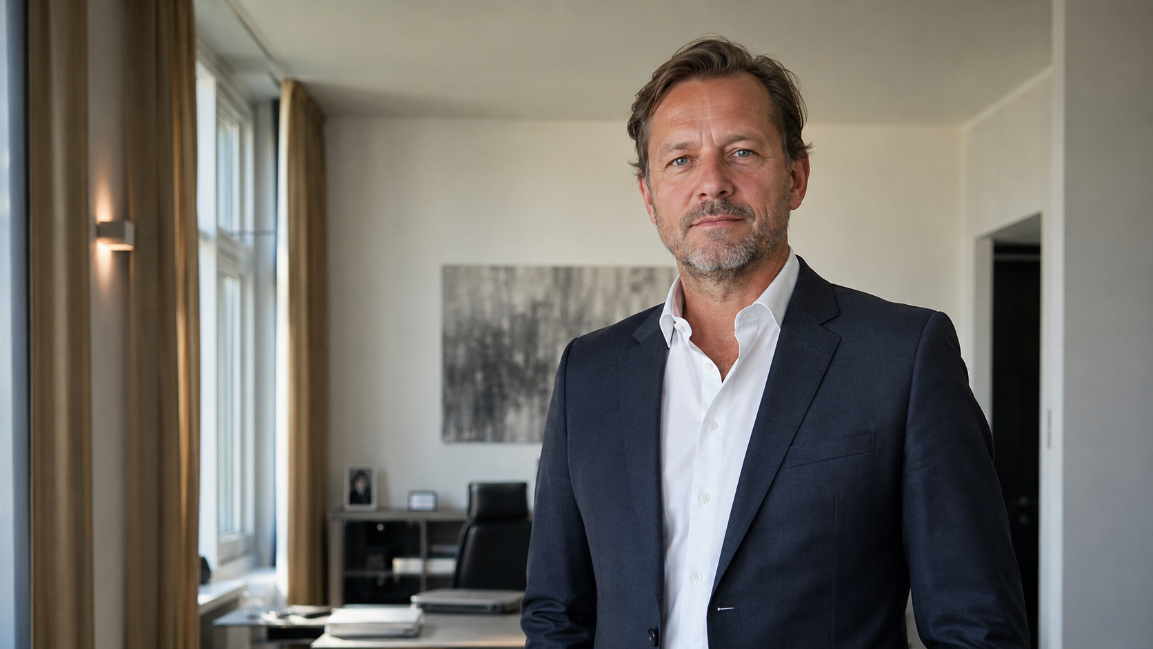 Rechtsanwalt Dr. Markus Weber im hellen Büro